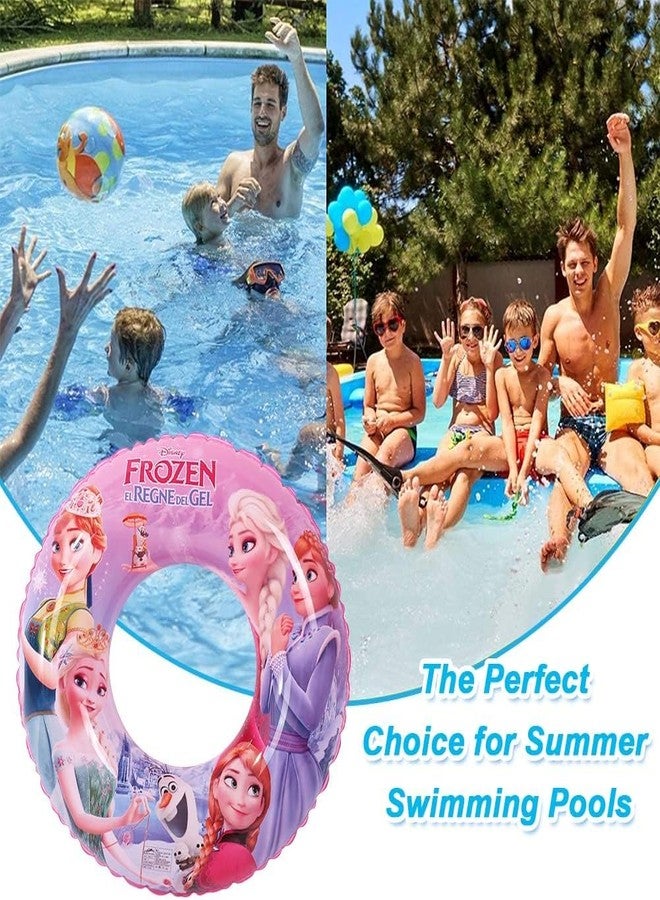 Drofail عوامة سباحة كرتونية للأطفال من دروفيل، عوامة سباحة قابلة للنفخ للأطفال مع مقعد، مصنوعة من مادة PVC ناعمة، ألعاب مائية ممتعة للأطفال والكبار، عبوة من قطعة واحدة - Image 4